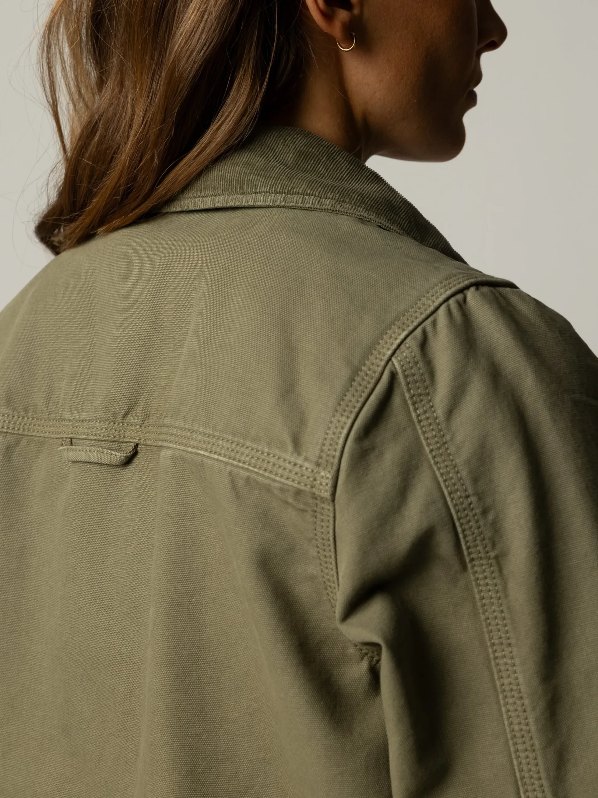 Women's Beau Canvas Zip Up Jacket