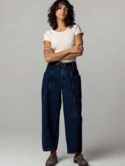 Women's Croft Workwear Denim Barrel Trouser